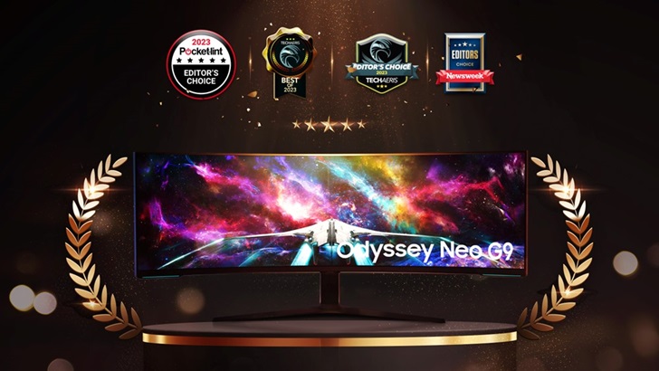 三星奥德赛Odyssey Neo G9屡获殊荣个人游戏体验全面升级– Samsung Newsroom 台湾