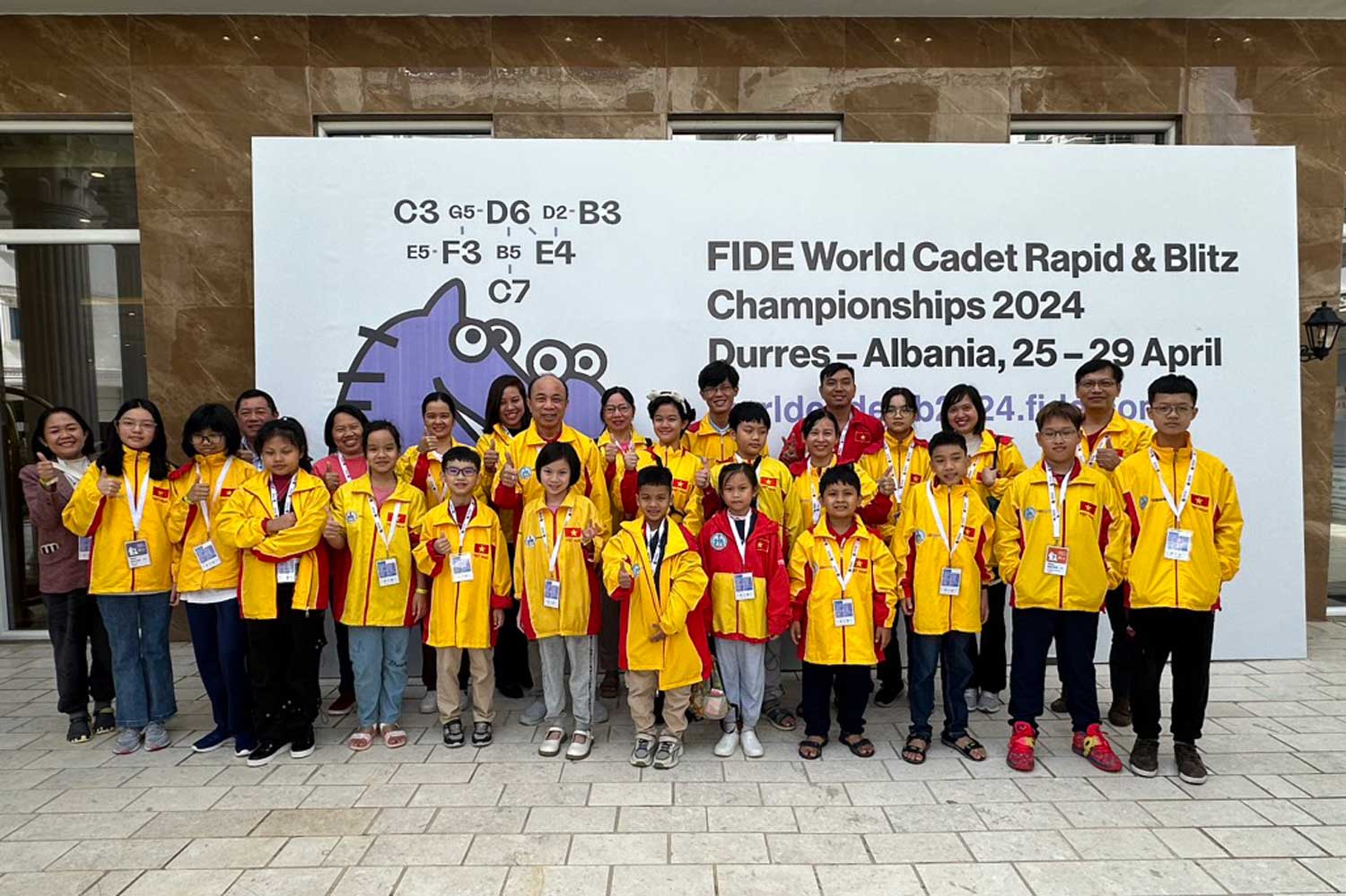 世界象棋快速棋和闪电战锦标赛 U8、U10、U12 – 越南获得 1 金、2 银和 1 铜